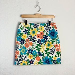 Tommy Hilfiger Multicolor Floral Skirt Sz 4